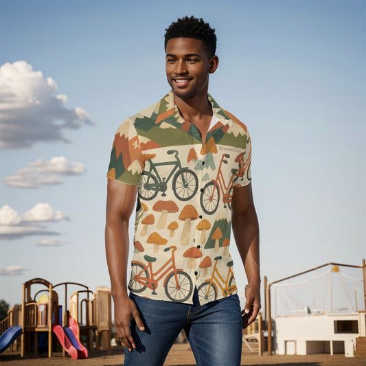 Bikes and Mushroom Mountains Adventure Shirt