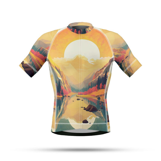 Cycling Jersey Sunset