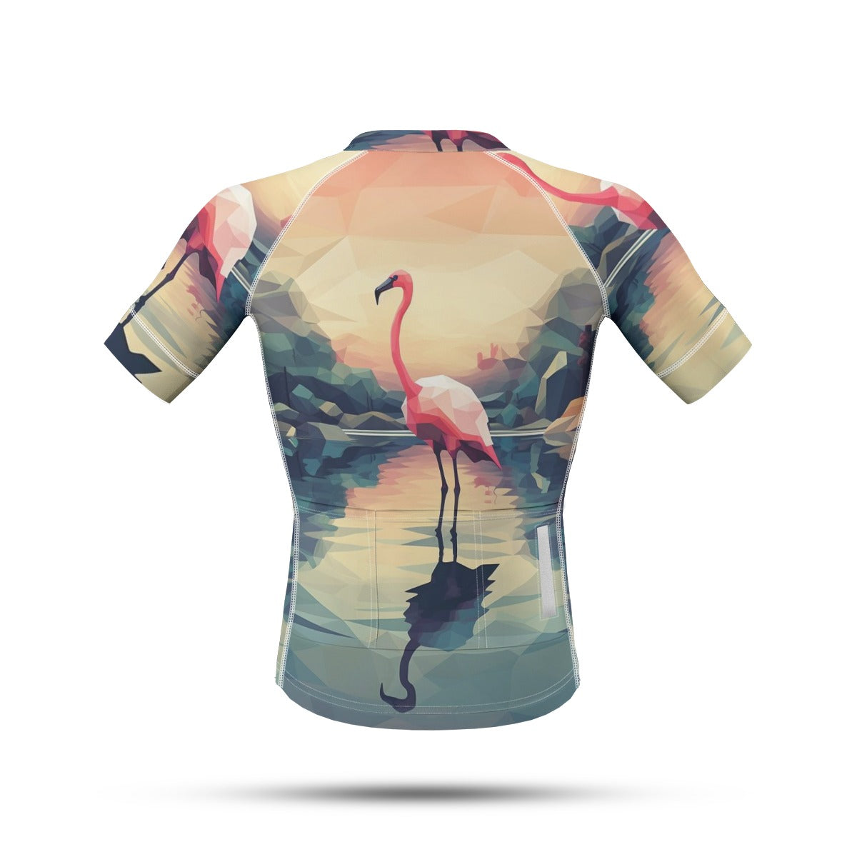 Geometric Flamingo Cycling Jersey