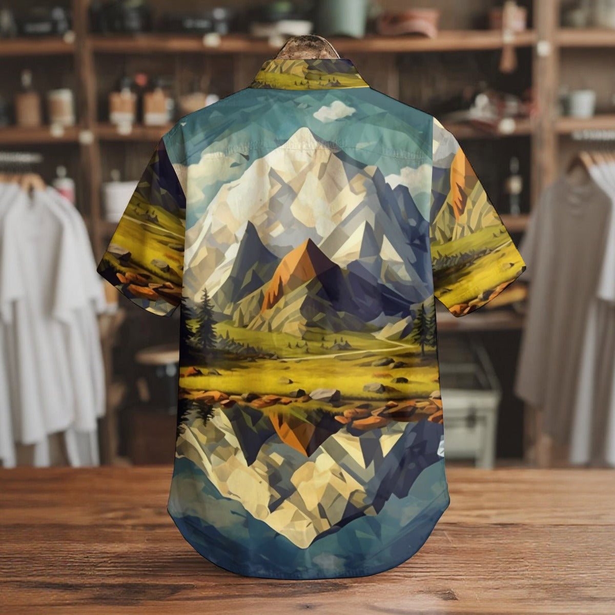 Short Sleeve Shirt With Pockets Spring Mountains