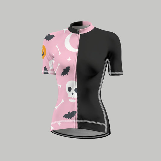 Black, Pink and Spooky  Women's Cycling Jersey
